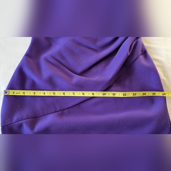 DvF Jori Ruched Sheath Dress in royal purple size 2 - Picture 9 of 14